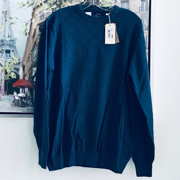 Men’s 100% Turkish Cotton Crew Neck Sweater - Picture 2 of 4